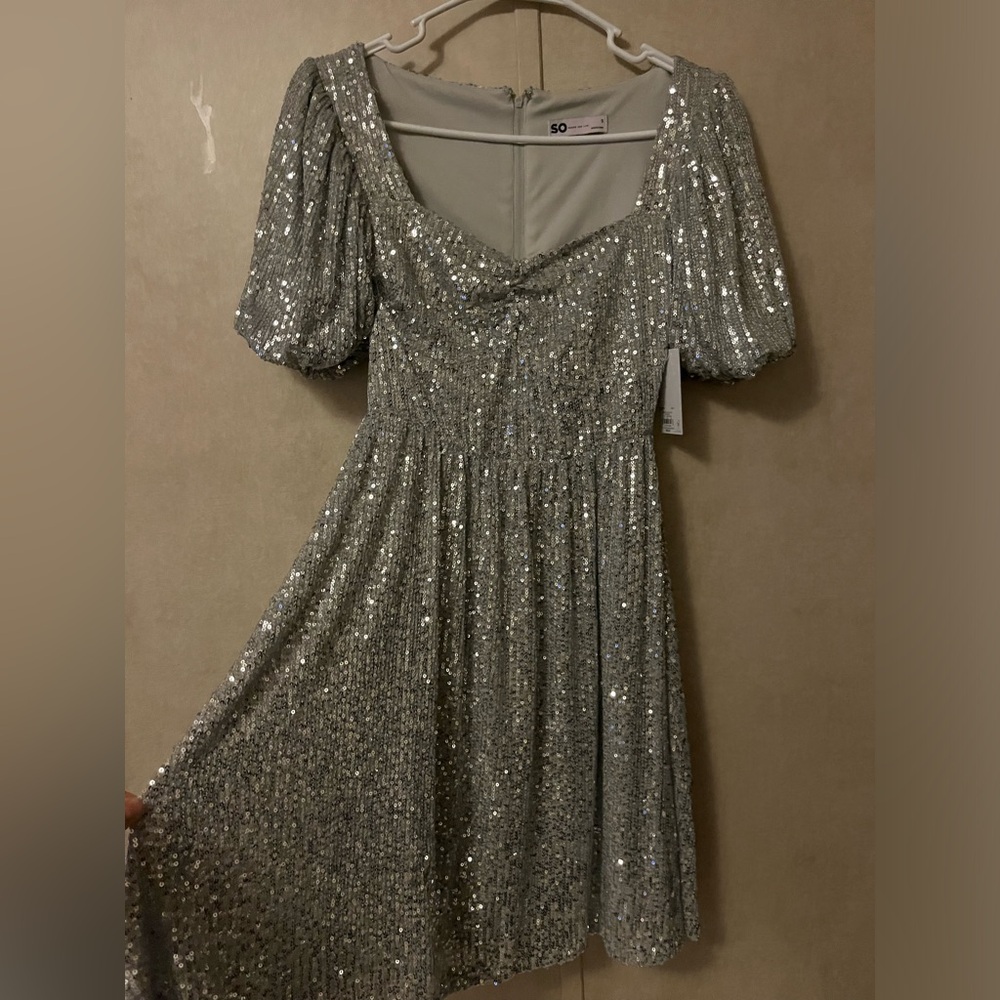 NWT SO Disco Sequence Dress